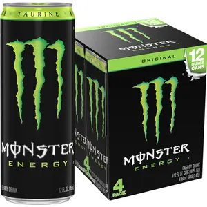 Monster Energy, Original Green, Energy Drink, 12 fl oz, 4 Pack