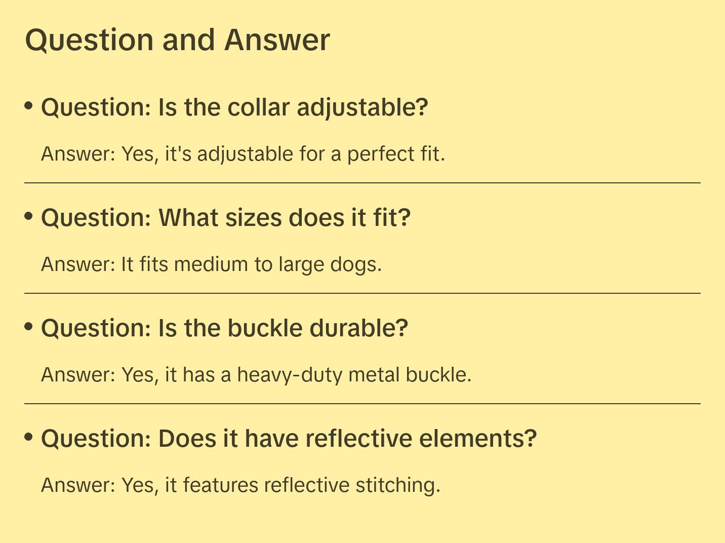 Outdoor Tactical Dog Collar with Metal Buckle for Medium/Large Dogs