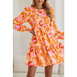Abby Smocked Ruffle Mini Dress