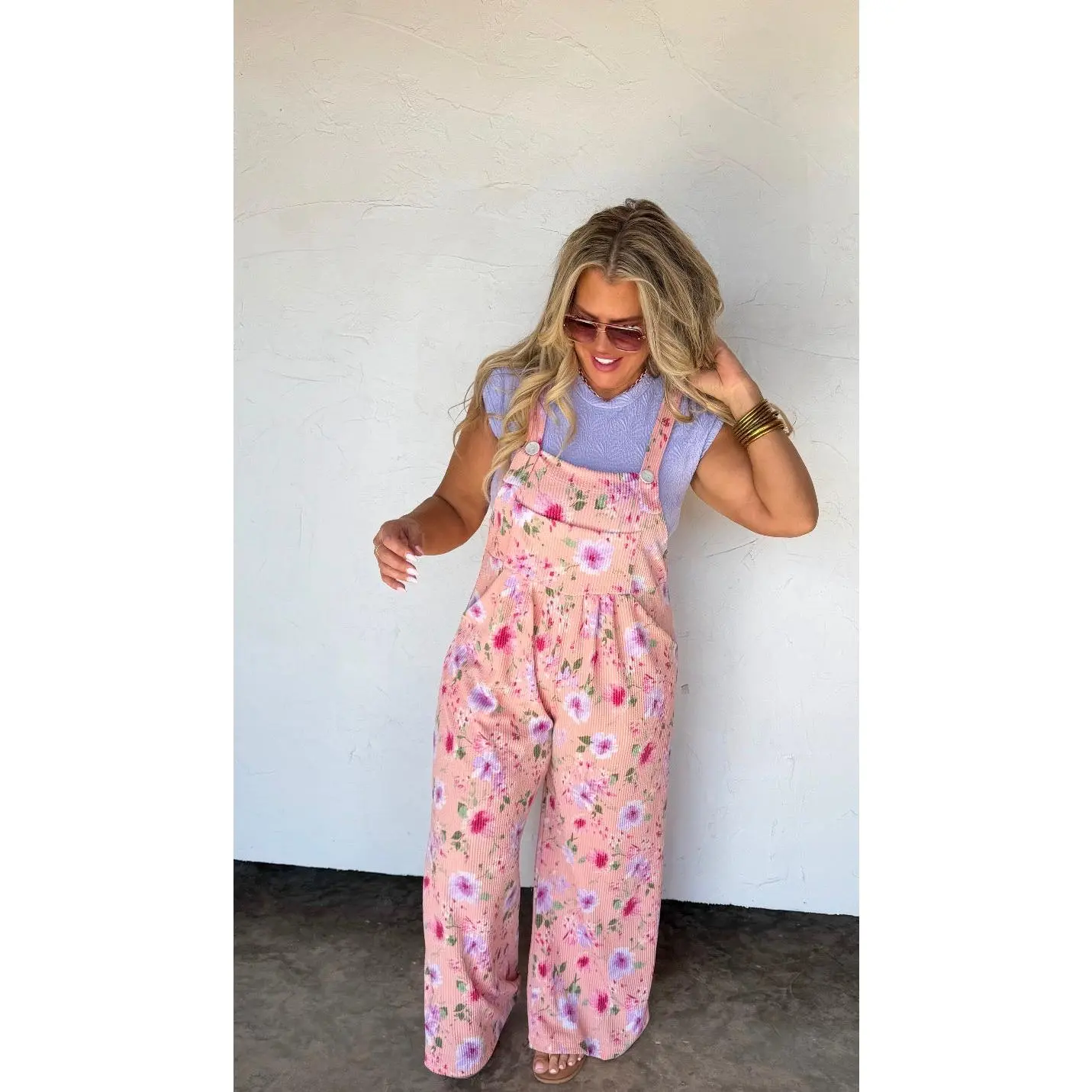Spring Floral Karli Boho Overalls