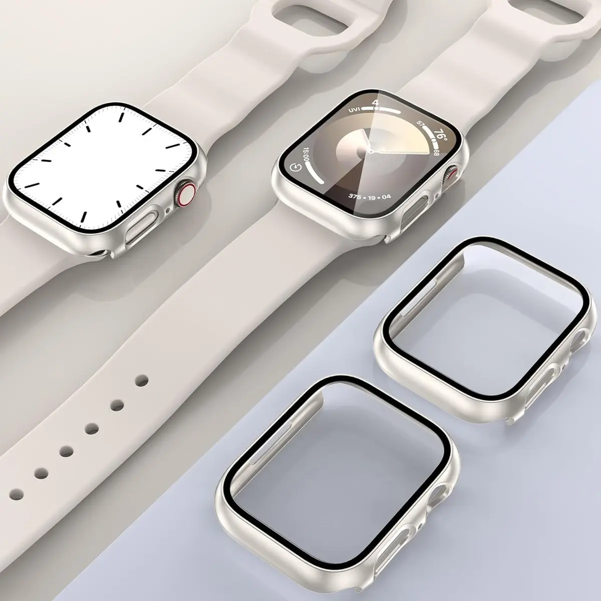 Built-In Tempered Glass Screen Protector, All-Around Hard PC Protective Watch Case Ultra-Thin Cover for Apple Watch Series Ultra/SE/11/10/9/8/7/6/5/4, 38/40/41/42/44/45/46/49 mm, Smart Watch Accessory, Smartwatch Accessories, Protection, Wearable Built-In Tempered Glass Screen Protector, All-Around Hard PC Protective Watch Case Ultra-Thin Cover for Apple Watch Series Ultra/SE/11/10/9/8/7/6/5/4, 38/40/41/42/44/45/46/49 mm, Smart Watch Accessory, Smartwatch Accessories, Protection, Wearable