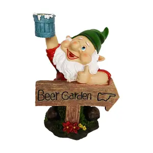 SWI Garden 10.5" Beer Garden Gnome