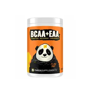 PANDA SUPPLEMENTS Fitness Drink, Liquid BCAA + EAA Dietary Supplement with Essential Minerals - 5g BCAAs Blend, 3g EAAs, 500mg Natural Coconut Water Hydration per Serving - Stimulant-Free Muscle Recovery Support - 30 Servings