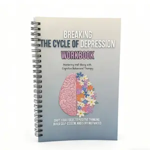 Break Depression Cycle Notebook, Cbt Techniques for Happiness, Positive Thinking, Self-Esteem, Anxiety and Depression Self-Treatment