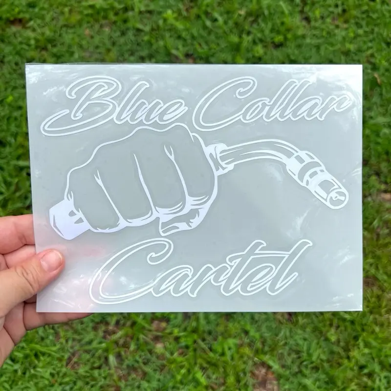 Welder Blue Collar Cartel Decal, Multiple Colors and Sizes Welder Blue Collar Cartel Decal, Multiple Colors and Sizes