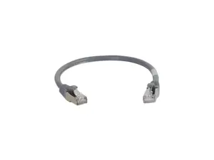 C2G 00774 1ft Cat6 Snagless Shielded (STP) Network Patch Cable - Gray - Category 6 for Network Device - RJ-45 Male - RJ-45 Male - Shielded - 1ft - Gray