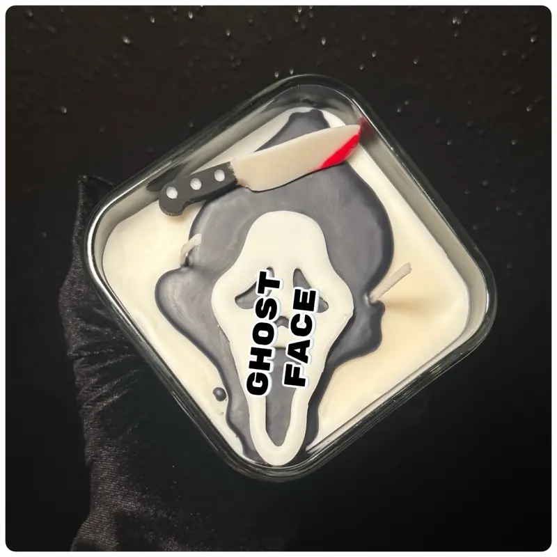 Ghost face candle Ghost face candle
