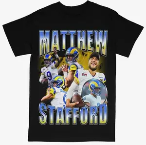 Matthew Stafford T-shirt For Men Women, For Fans Unisex Casual Streetswear Top Los Angeles Rams Football