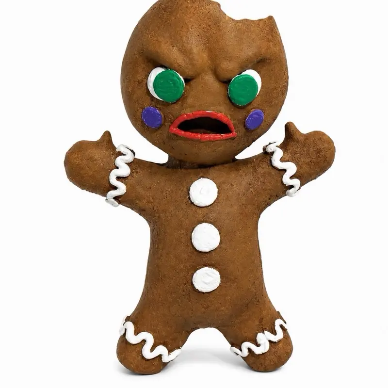 Krampus is Christmas Cookie (bite in head)