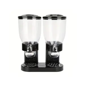 High-quality dual-control food dispenser, large capacity, leak-proof, suitable for cereals, nuts, rice, and oatmeal