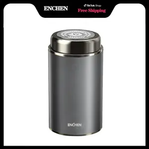 ENCHEN Mini Electric Shaver,Electric Shaver,One-Button Use Electric Razor for Men,Rotary Portable,Pocket Size Shaver, Rechargeable, Wet&Dry, Travel Essentials