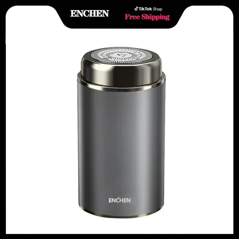 ENCHEN Mini Electric Shaver,Electric Shaver,One-Button Use Electric Razor for Men,Rotary Portable,Pocket Size Shaver, Rechargeable, Wet&Dry, Travel Essentials