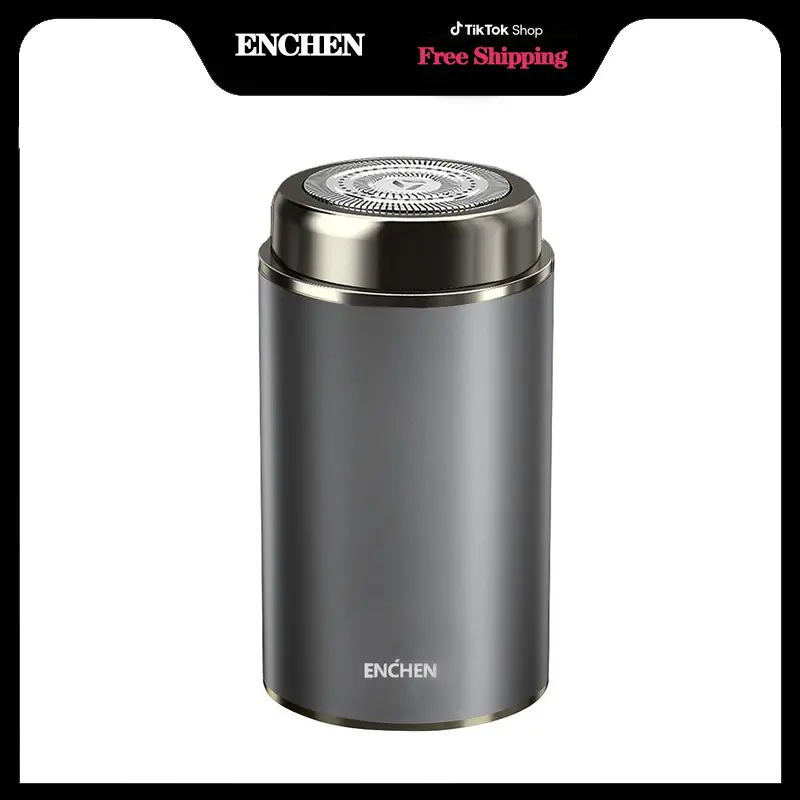 ENCHEN Mini Electric Shaver,Electric Shaver,One-Button Use Electric Razor for Men,Rotary Portable,Pocket Size Shaver, Rechargeable, Wet&Dry, Travel Essentials