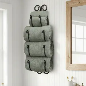 Scroll Bath Towel Holder
