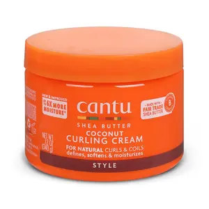 Cantu Coconut Curling Cream with Shea Butter for Natural Hair, 12 oz
