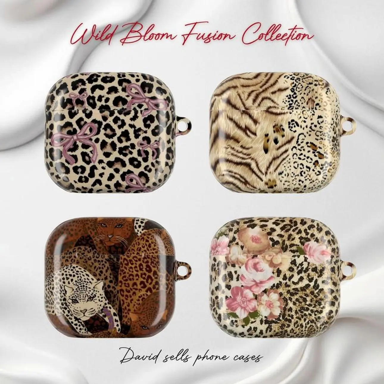 Wild Bloom Fusion Collection | Cowboy Aesthetic - Cover for AirPods Pro 2 3 4. Gift. David sells phone cases