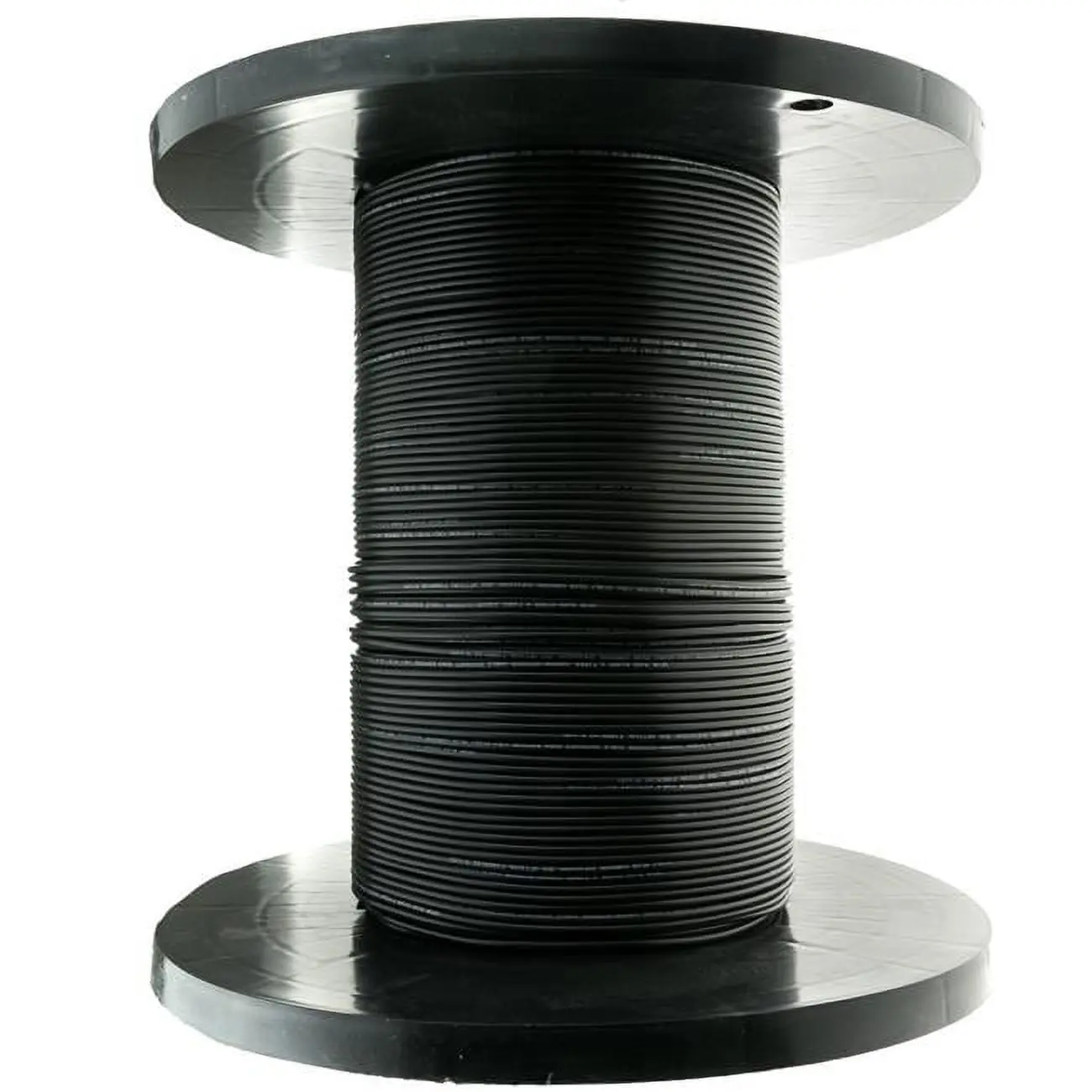 1000 ft. 24 Fiber Indoor & Outdoor Fiber Optic Cable with Multimode 50-125 OM3 10 Gbit & Riser Rated Spool, Black
