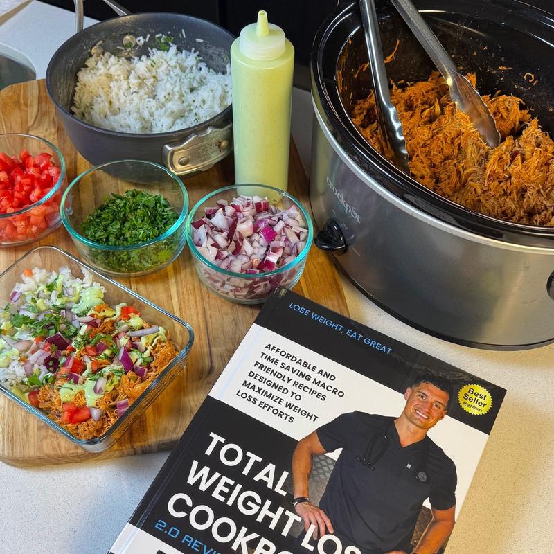 Dr Johnny's Total Weight Loss Cookbook – Simple, Healthy, Easy Recipes for Beginners, Fat Loss, High Protein, Low Carb Meals, Grocery List, Workouts, Metabolism Tips & Health Hacks by Johnny | #1 Guide to Lose Weight & Optimize Health