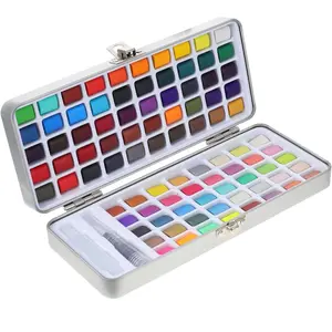 1 Box Solid Watercolor Paint Pigment Kit Watercolor Kit Watercolor Painting Supplies Children Painting Supply Graffiti Pigment Water Color Supplies Watercolor Pigment Art Set