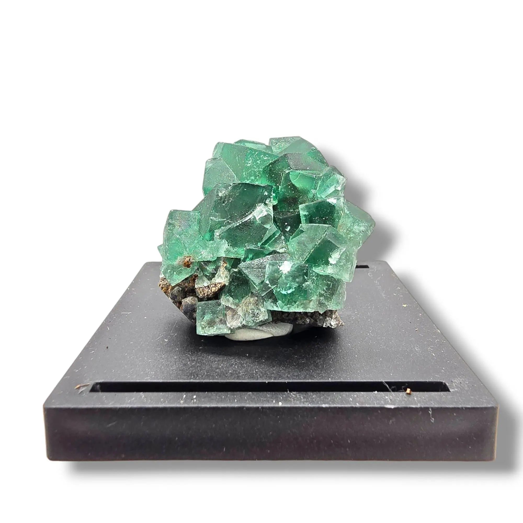Vibrant Fluorescent Green Fluorite from Rogerley Mine, England