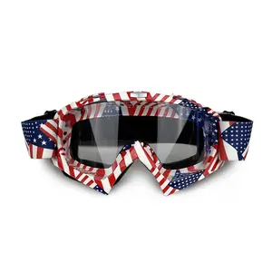 1pc Off-Road Goggles Ktm Motorcycle Safety Glasses, Unisex Cycling Helmet Eyewear, Mountain Bike Lens, Full Frame Windproof Replaceable Lenses