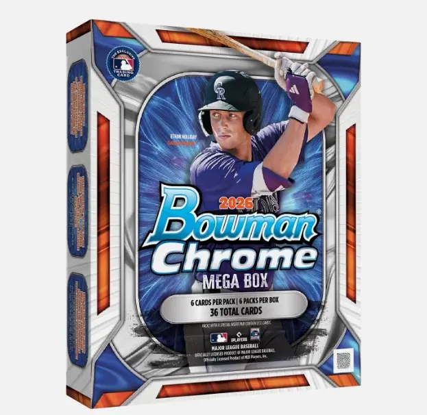 2026 BOWMAN CHROME BASEBALL MEGA BOX (36 Cards) MLB **LIVE RIPP