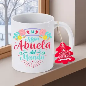 Premium Ceramic Mug for the Best Grandma of the World NonSlip Coffee Cup with "Best Grandma of the World" Text