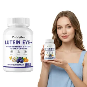 VecNythra Eye Supplement | 40mg Lutein with Zeaxanthin, Astaxanthin, Bilberry Extract & Goji Berry | All-Day Eye Comfort Support for Screen Users & Extended Eye Strain | 120 Capsules, 60-Day Supply