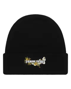 Denim Tears Floral Beanie Black