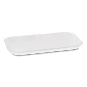 PCT  No.17, 8 Meat Foam Tray - White, Sturdy, Lightweight