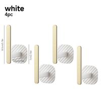 Non perforated hook -white (4-pack)