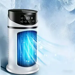 Portable Air Conditioner Humidifier LED Fan USB Cooler, 3-In-1 Function, Moisturizing Ventilating Cooling Office Home Basic Cooler