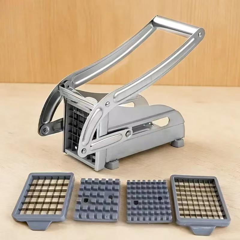 Multi-function kitchen chopping artifact stainless steel vegetable cutter French fries machine + onion vegetable shredder household essential
