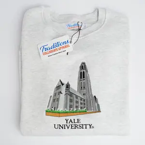 Yale Crewnecks, Embroidered Sweatshirt