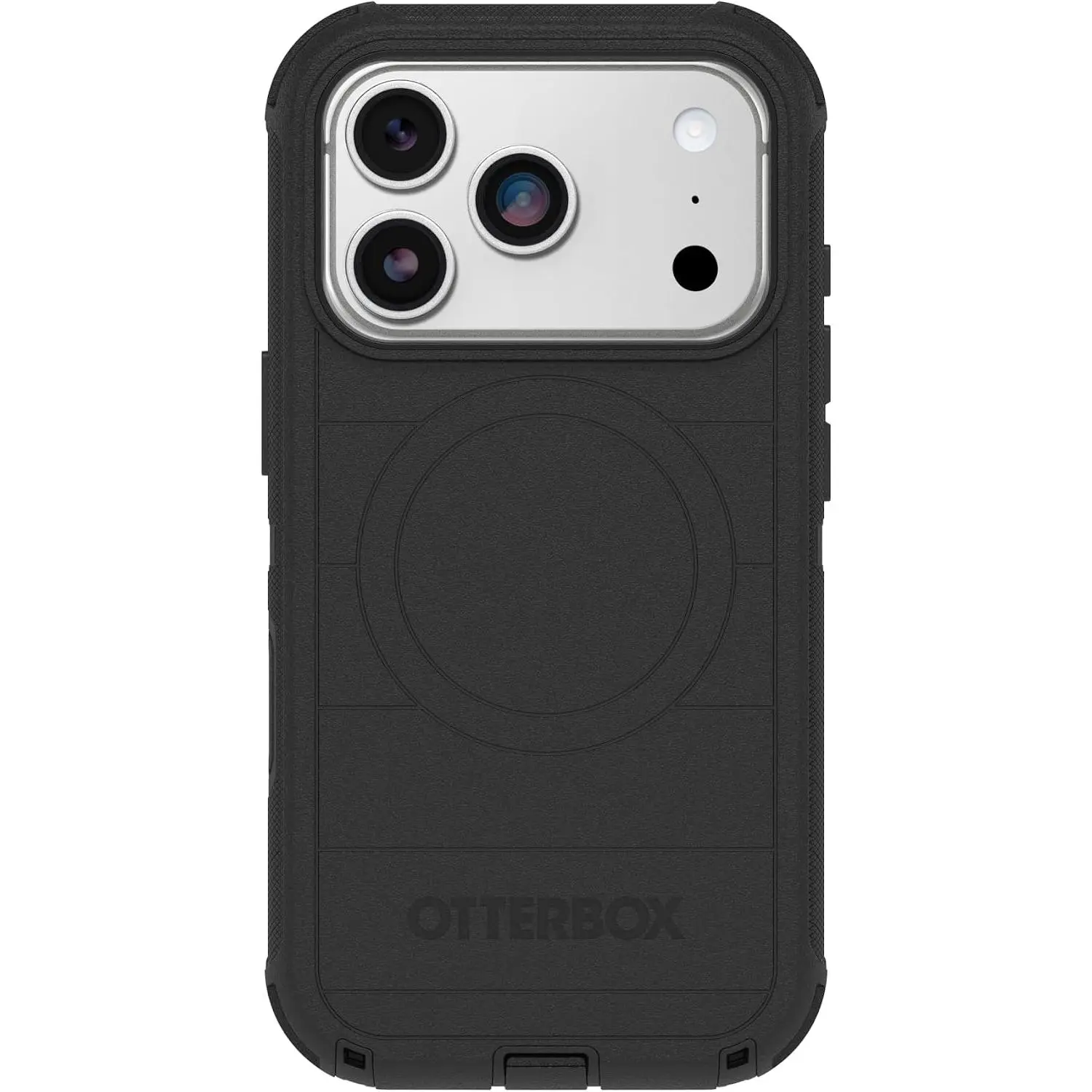 OtterBox Defender Pro Series Case for iPhone 17 Pro - Black, Shock-Absorbing Hybrid Polycarbonate, Magnetic, MagSafe Compatible with MagSafe, Tough Rugged Durable Snaps-On Phone Cover, Shell, Protection