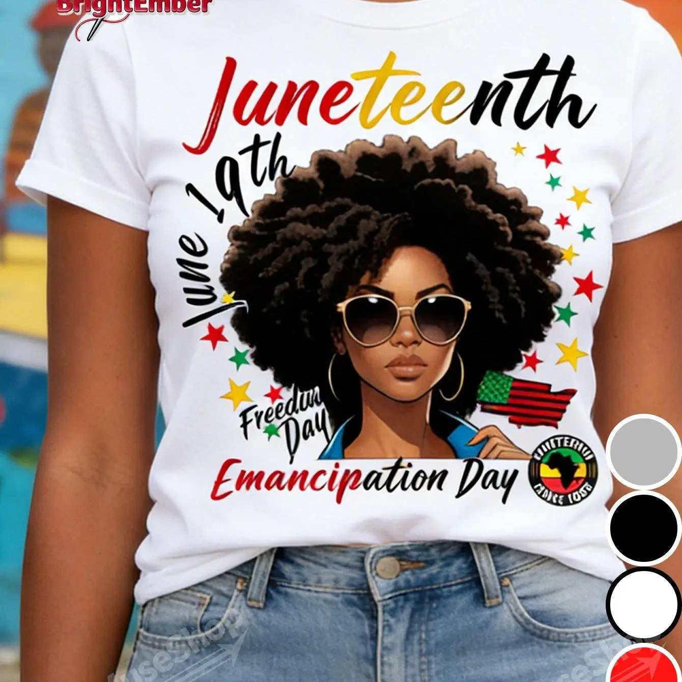 Men's 100% Cotton Round Neck Short-Sleeve Casual T-Shirt - Relaxed Classic Fit, Breathable Soft Sports Top for Daily Use, Juneteenth Freedom Day African-Inspired Black History Month Tee