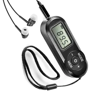 Portable Radio FM with Best Reception and Excellent Sound, 20 Preset Stations, Battery Operated Walkman with Scan and Preset Function, FM Stereo Portable Radio for Walking, Mowing, Jogging