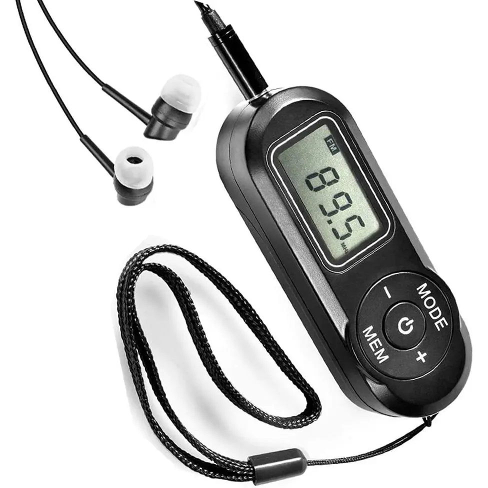 Portable Radio FM with Best Reception and Excellent Sound, 20 Preset Stations, Battery Operated Walkman with Scan and Preset Function, FM Stereo Portable Radio for Walking, Mowing, Jogging