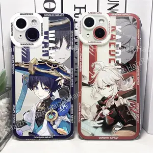 Custom Cartoon Genshin Impact Wanderer Smartphone Cover - Cellphone Accessories for iPhone 17 Air, 16, 15, 14, 13, 12, 11, Pro, MAX Cases
