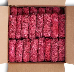 Dragon's Blood Sage Smudge Sticks for Cleansing House, Meditation, Yoga, Negative Energy Cleanse| 4 Inch Dragon Blood Sage Bundles