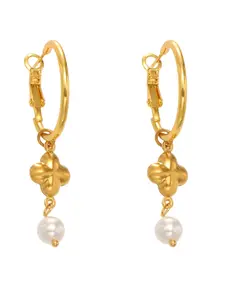 Elegant Hollow Four-Leaf Clover Bead Pendant Earrings, Daily Wear & Gift, Birthday Present, Valentine's Day Gift