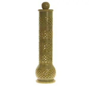 Incense Burner -  Soapstone Tower Genie Jali