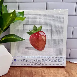 Chocolate covered Strawberry Needlepoint Kit