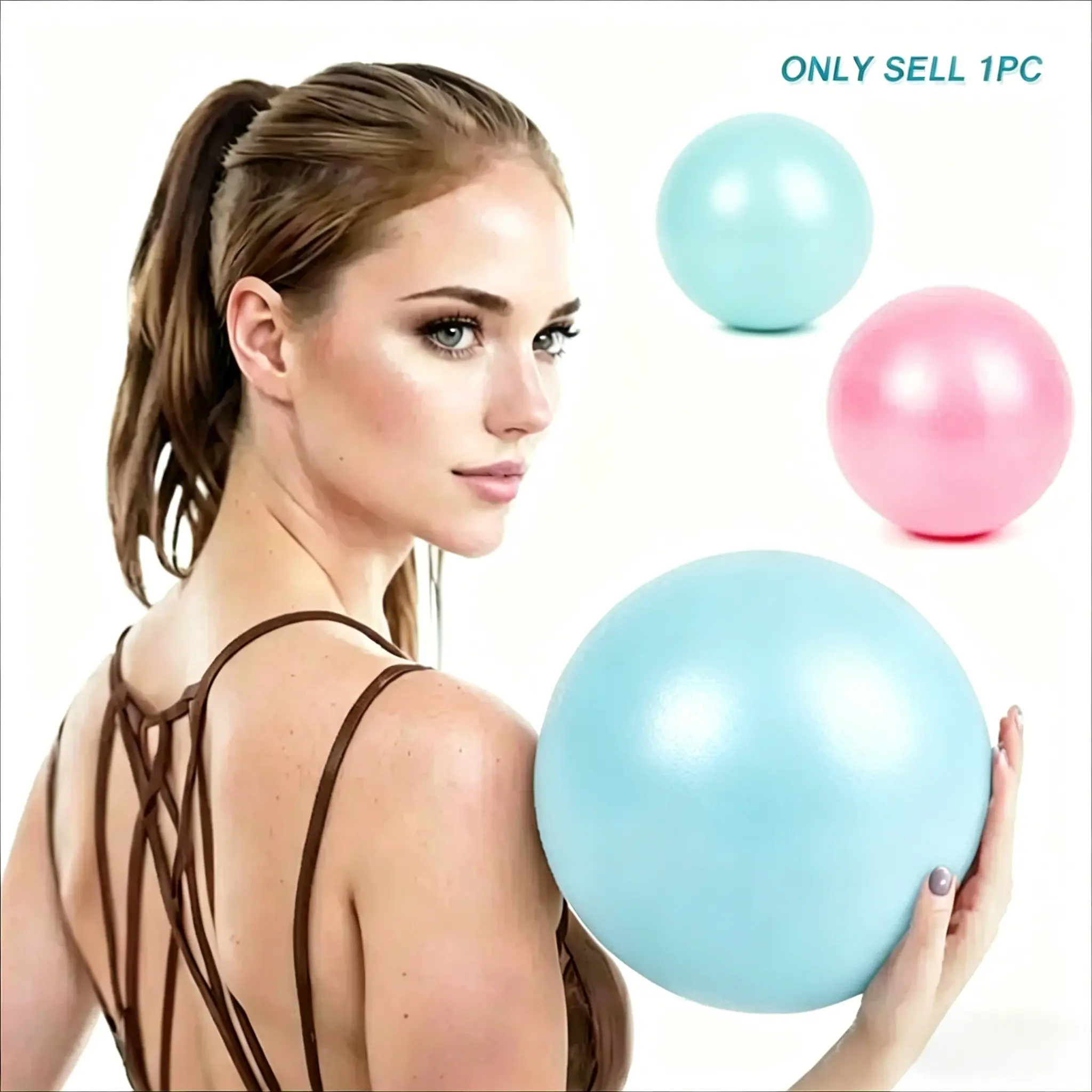 9.8in(25cm) Mini Yoga Ball, Core Stability Exercise Ball, Durable Anti-Slip Fitness Ball for Pilates, Home Gym Training & Indoor Balance Workout outdoorfun,summerwins,father'sdaygifts,bathingsuitwomenset