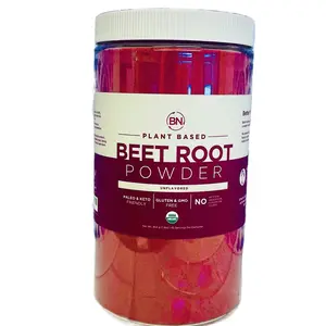 Buena Nutrición Betabel Orgánico Beet Root Powder Pure Plant Based 1 lb USDA certified Organic Natural Edible Fitness