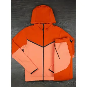 Men'S Trendy Casual Spring And Autumn Sportswear, Two-piece Hoodie Boutique Sportswear Set, Sportswear Set, Sweatpants Hoodie Set, Spring Autumn And Winter Casual Long Sleeved Two-piece Set