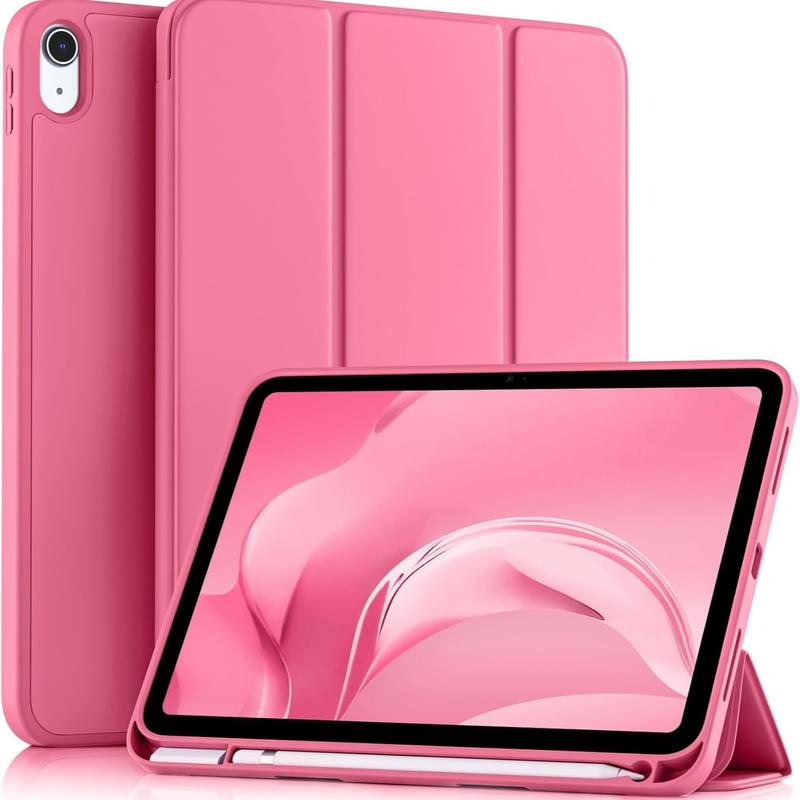 iPad Tablet Case Compatible with iPad (A16) 11th Generation Case 11 Inch 2025, for iPad 10th Generation Case 10.9 Inch 2022 with Pencil Holder, Slim Trifold Stand Protective Cover with Soft TPU Back