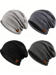 Unisex Soft Knit Slouchy Beanie Hat Multi Color Casual Daily Hat unisex slouchy beanie multi scenario casual knit hat