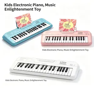37-Key Kids Piano Toy with DIY Stickers – Includes Music Sheet Stand, 37 Preset Songs, Easy Operation, Ideal Musical Gift for Boys & Girls Ages 3-6