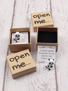 Cute Panda Gift Box, Surprising Packaging, Holiday Party Gift Box, Miniature Cute Panda, Perfect for Gifts and Presents